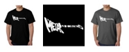 LA Pop Art Mens Word Art T-Shirt - Metal Head Guitar